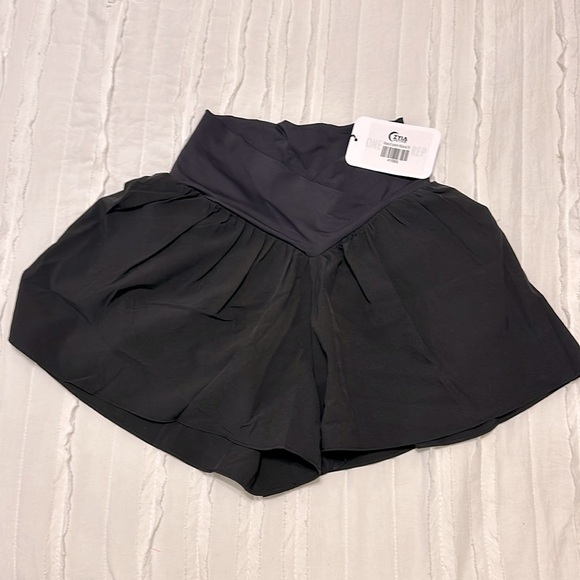 Black Culotte Shorts - Picture 2 of 4